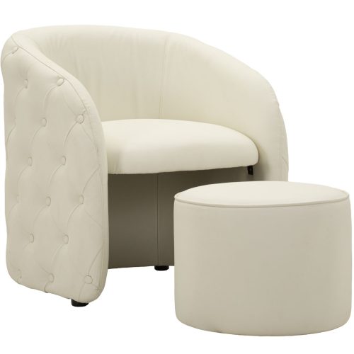 POLTRONA C/PUFF ZAGABRIA CM 76X75X80-Ø 47X35