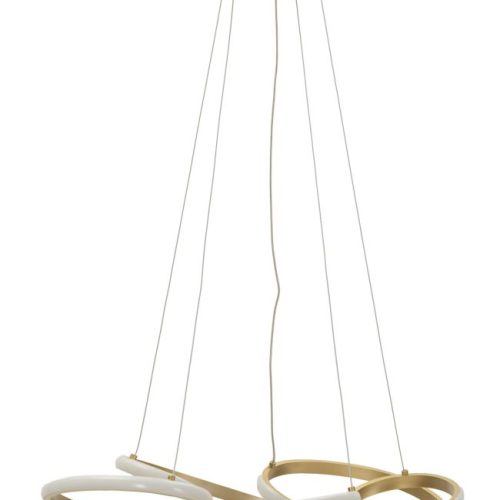 LAMPADARIO LED GLOVY GOLD CM Ø 55X120 (LUCE CON 3 TEMPERATURE DI COLORE)