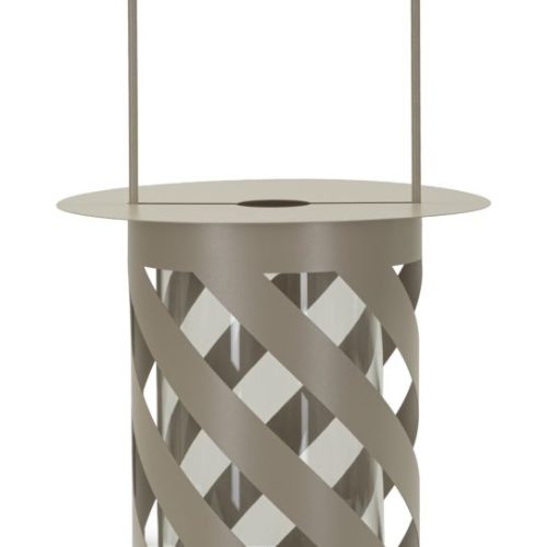 LANTERNA SATURNO TORTORA TWIST CM Ø 23X43