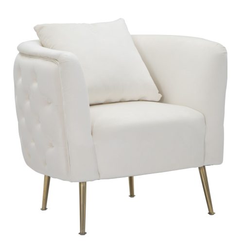 POLTRONA BUCAREST CREMA CM 76X74X73