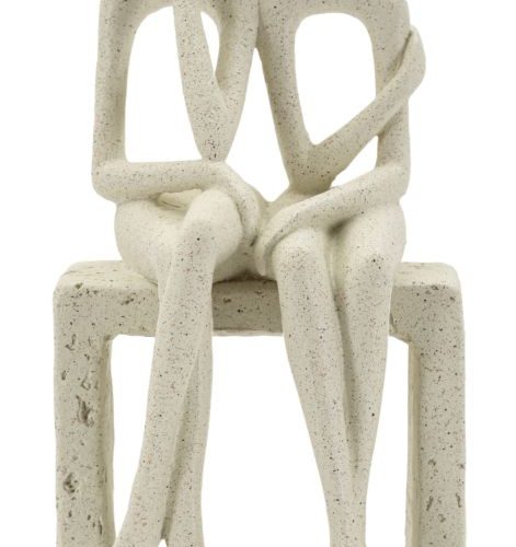 STATUETTA COPPIA STONS CM 11,5X9X25 MIN 2