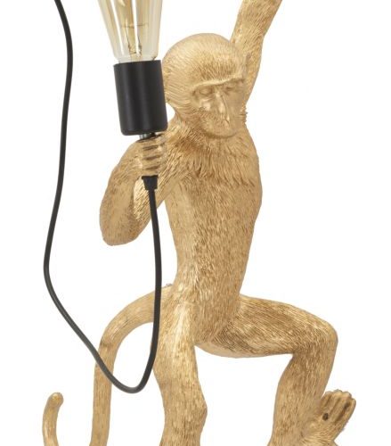 LAMPADA DA MURO MONKEY ORO CM 32X32X64