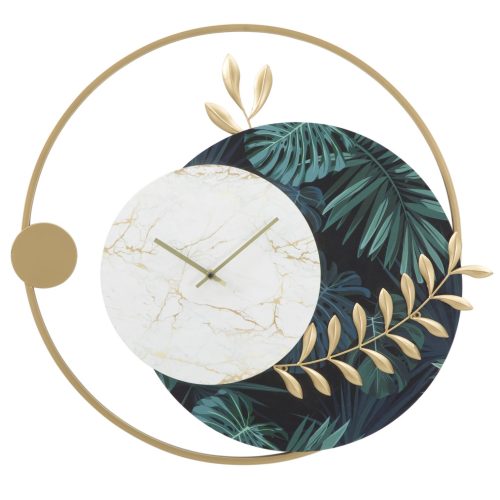 OROLOGIO DA MURO ROUNDY GREEN CM 65X4,5X60