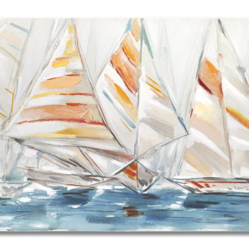 DIPINTO SU TELA REGATA CM 140X2,8X70