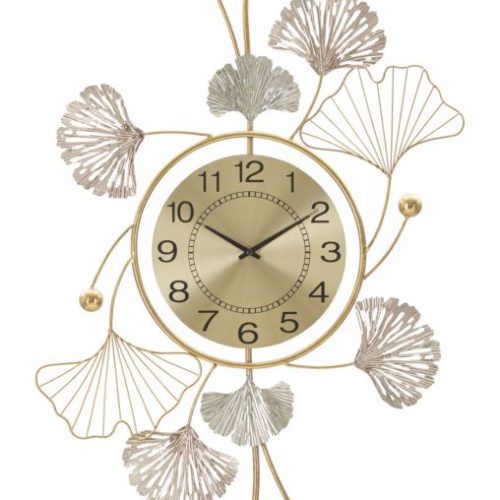 PANNELLO IN FERRO LEAVY C/OROLOGIO CM 52,5X3,5X102