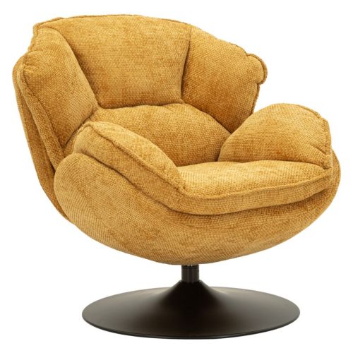 POLTRONA AMBURGO SENAPE CM 85X80X81