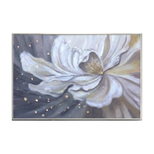Quadro Astratto Etereo con Dettagli in Oro(80x80, 80x120, 120x120, 100x150)